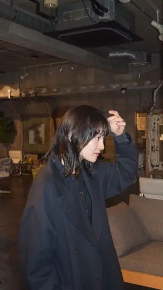セミロング アキモト フウガのヘアスタイル