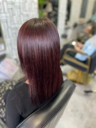 ロング カラー パーマ 篠原 侑作のヘアスタイル