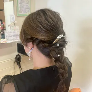 ミディアム ヘアアレンジ 森山 雄太のヘアスタイル