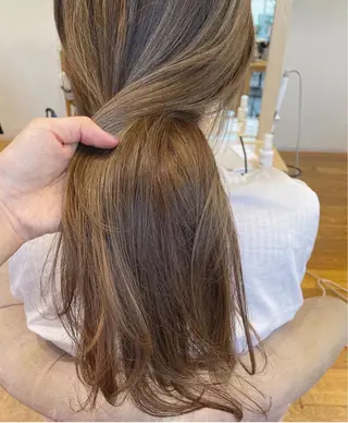 セミロング カラー 名古屋美容師/ さちのヘアスタイル