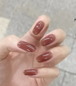 ネイル ネイルとまつ毛パーマ 束感仕上げ💕のマツエク・マツパデザイン