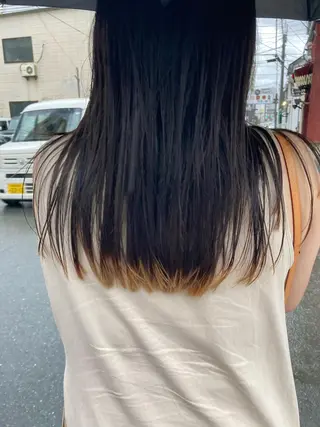 ロング カラー Izumi所属・ヨシアキ/パーマ/ ウルフ/ボブ/メンズのヘアスタイル