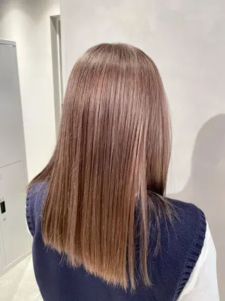 セミロング カラー 🔷ダブルカラーハイ トーン🔷櫻井走のヘアスタイル