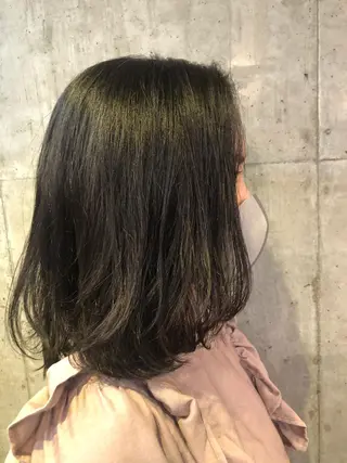 セミロング パーマ ✂︎岡根 京花✂︎のヘアスタイル