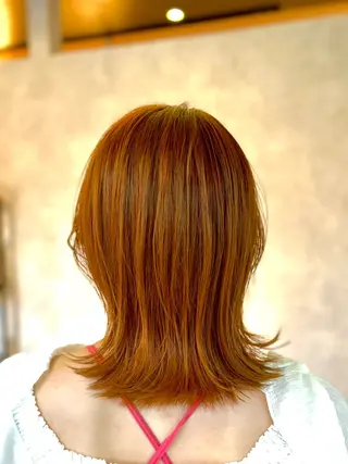 ミディアム カラー uhiyama shotarouのヘアスタイル