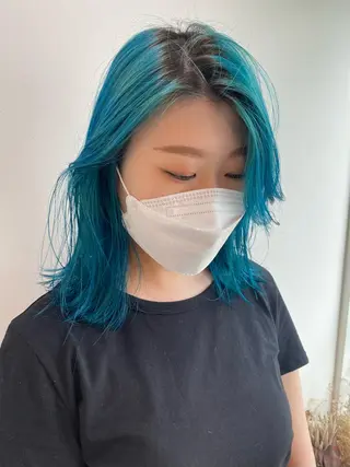 ミディアム CHIBA/マンツー マン/艶髪と透け感のヘアスタイル