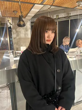 ミディアム カラー keen 立川のヘアスタイル