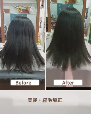 あや/くせ毛美容師 による縮毛矯正のヘアスタイル