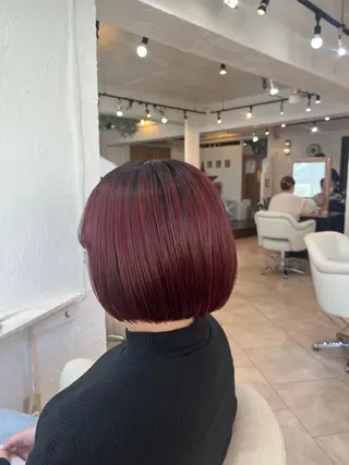 ミディアム カラー 💛ハイトーン💛 りむのヘアスタイル