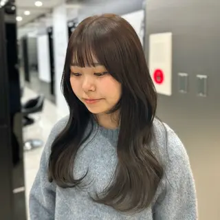 セミロング カラー HARUKI MINATO Japan SENDAI所属・🌈【透明感・韓国 ヘア】がっきー🌈のヘアスタイル