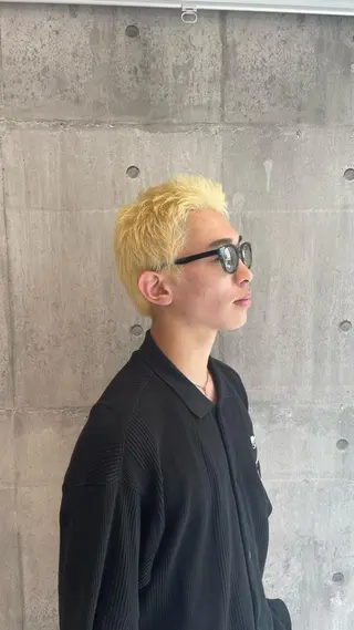 カラー メンズ ハイトーンカラー✨️ Amiのヘアスタイル