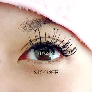 マツエク・マツパ White/マツエク /まつパ/耳つぼのマツエク・マツパデザイン