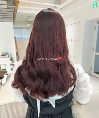 ミディアム 透明感color ˚✧₊amuのヘアスタイル