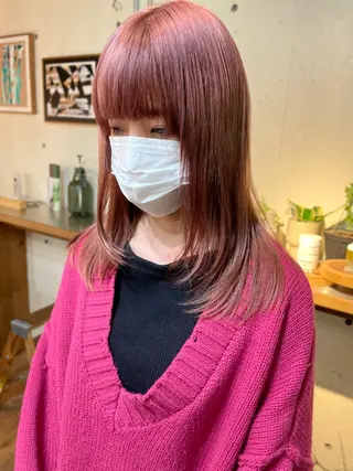 セミロング カラー 12月限定クーポン 配布中‼️YUKIのヘアスタイル