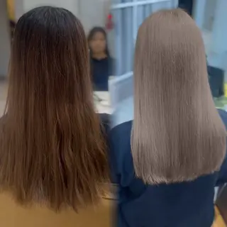 セミロング SHU/レイヤー /韓国ヘアのヘアスタイル