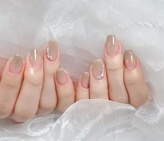 ネイル candy nail 韓国風ワンホンネイルのネイルデザイン