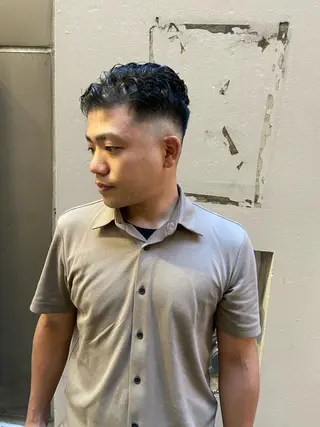 ショート パーマ メンズ FM【エフエム】HAVANA所属・💈圧倒的メンズ特化 明大前美容師💈のヘアスタイル