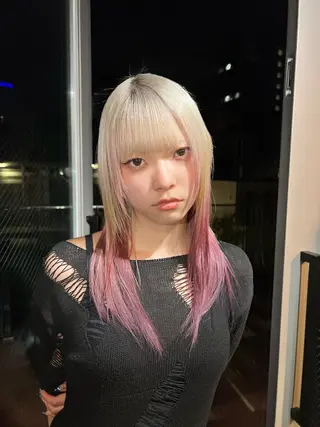 ロング 山口 真世のヘアスタイル