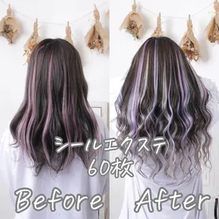 ロング カラー 推し活専用 【派手髪】飯野ゆかりのヘアスタイル