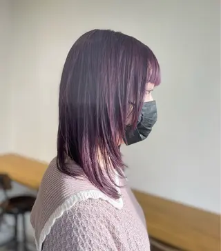 カラー 森田翔斗 顔周りレイヤーのヘアスタイル