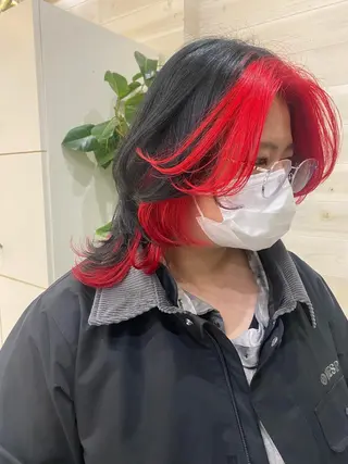 ミディアム カラー 韓国ヘア／艶カラー minamiのヘアスタイル