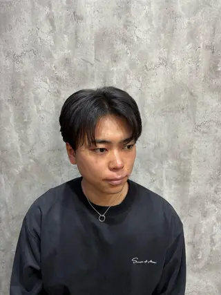 ショート パーマ メンズ カルマ・ニュアンス パーマ　須田龍世のヘアスタイル