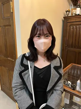 ミディアム 神谷 夏帆のヘアスタイル