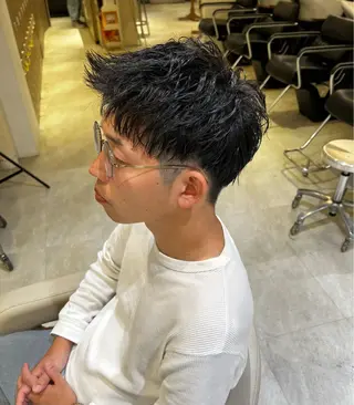 メンズ メンズパーマ特化型 /京橋/栗野京弥のヘアスタイル