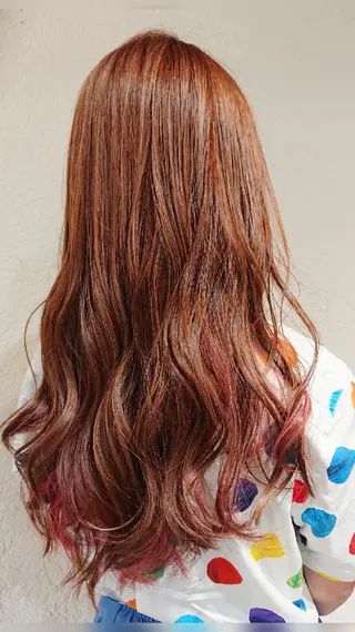 ロング カラー ACROあべの店所属・艶カラー/インナー /グラデ/大西小百合のヘアスタイル