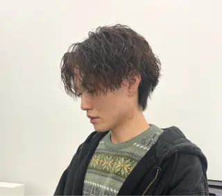 パーマ メンズ 森龍馬 メンズ専門美容師のヘアスタイル