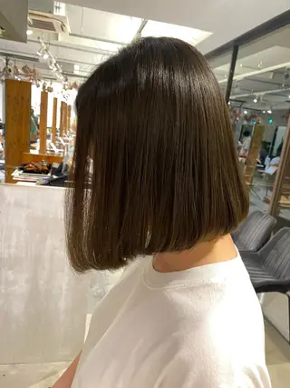 ミディアム カラー 透明感カラー 天羅のヘアスタイル