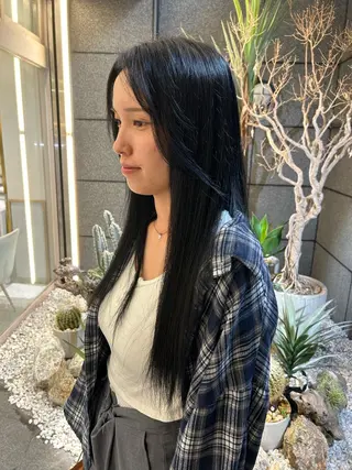 ロング カラー 透明感ツヤカラー コトノ🫧のヘアスタイル