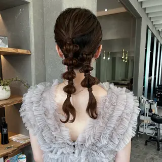 セミロング レイヤーくびれヘア アレンジmanakaのヘアスタイル