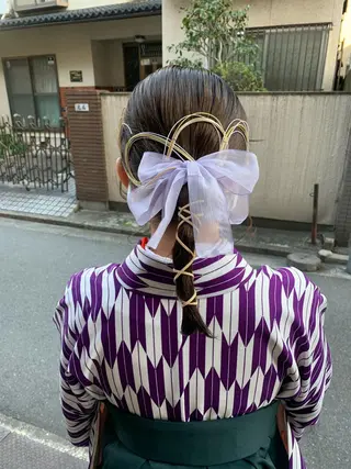 ミディアム ヘアアレンジ MARU レイヤー/パーマのヘアスタイル