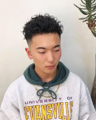 ショート パーマ メンズ ishida kaitoのヘアスタイル