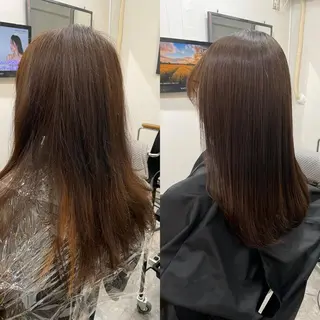 ロング カラー SUN GLOW  サングロウ所属・水素トリートメント／ 髪質改善/ナカノメのヘアスタイル