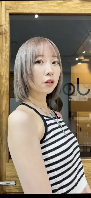 ショート 🌈扱いやすいボブ× ブリーチ🌈TAMEのヘアスタイル