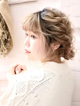 ミディアム まつパ・ヘアセット ♡Chinami♡のマツエク・マツパデザイン