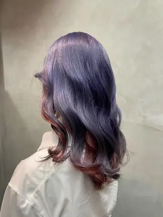 ミディアム カラー hina💟 透明感カラーのヘアスタイル
