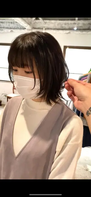 ミディアム カラー LATTE  渋谷所属・♡レイヤーカット れお♡のヘアスタイル
