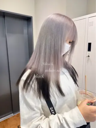ロング カラー ヘアアレンジ 𝘳𝘺𝘰𝘬𝘢 ／髪質改善／韓国ヘアのヘアスタイル