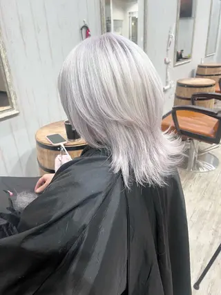 ミディアム カラー 艶髪/ハイトーン特化 店長/SHOHEIのヘアスタイル