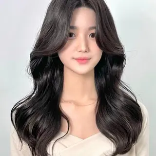 ロング 韓国特化🇰🇷 エクステのヘアスタイル