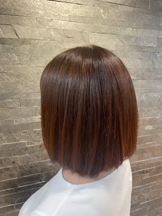 ミディアム カラー コバヤシ リナのヘアスタイル