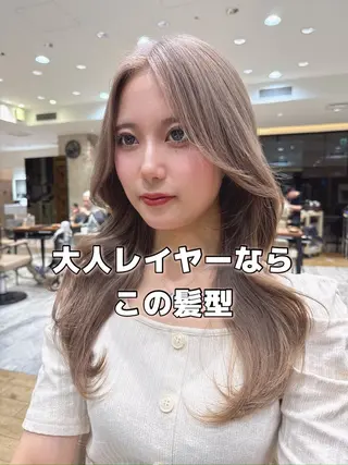 ロング カラー 石戸谷　海斗/韓国 レイヤー/艶カラーのヘアスタイル