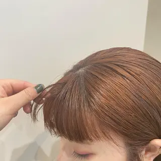 ミディアム カラー あやめ【顔まわり/レ イヤー/柔らかカラ】のヘアスタイル