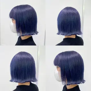 ショート カラー ヘアアレンジ メンズ 🦋重くない暗髪🦋 Hana🦋のヘアスタイル