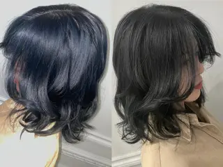 セミロング カラー 大阪ハイトーン /MYUUのヘアスタイル