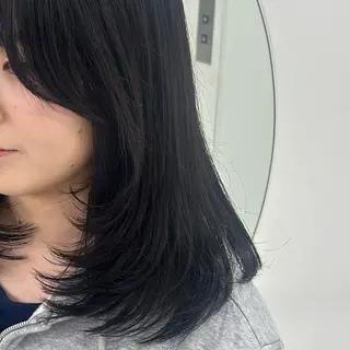 ロング カラー パーマ ヘアアレンジ メンズ キッズ 🩶盛れ✖️韓国ヘア 🩶Himari🎀のヘアスタイル