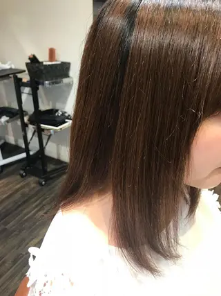 ミディアム 縮毛矯正/ 髪質改善 /ショート 圍 崇行のヘアスタイル